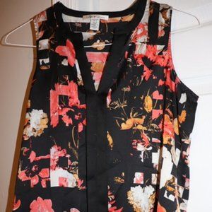 Kenneth Cole Floral Sleeveless Blouse